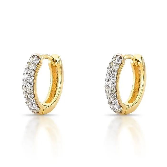 Earrings - 14 kt. Yellow gold - 1.45ct. tw. Diamond (Natural) - 2.035