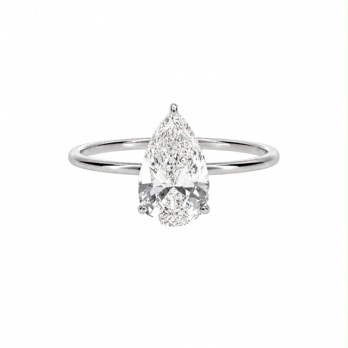 Ring - 14 kt. White gold - 2.03ct. tw. Diamond (Lab-grown)