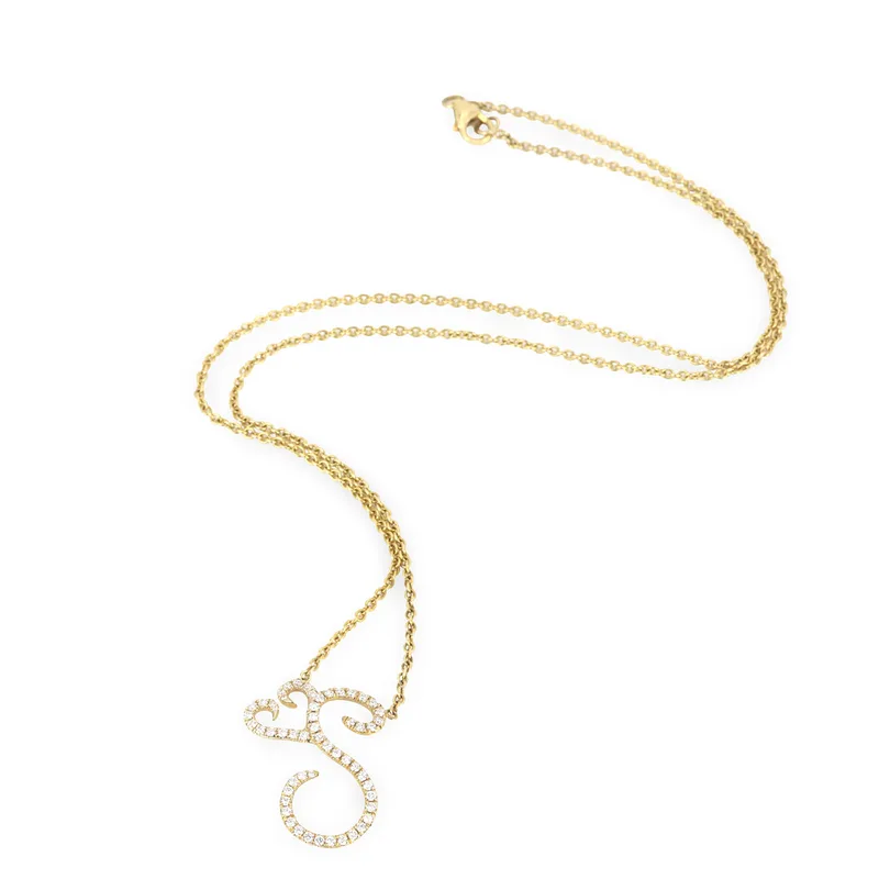18CT Gold (2CT) Black Diamond Necklace