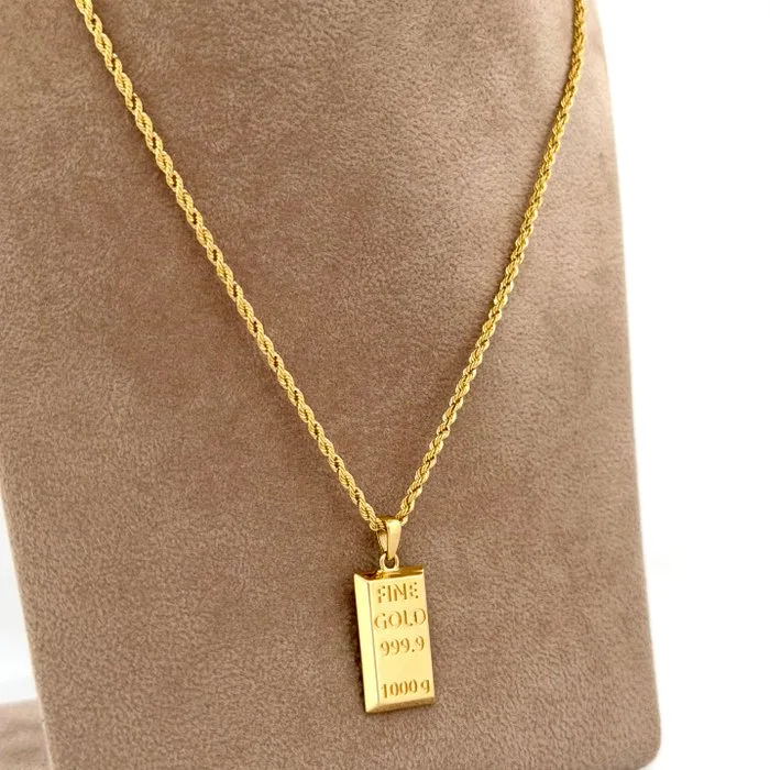Necklace - 18 kt. Yellow gold - Lingotto