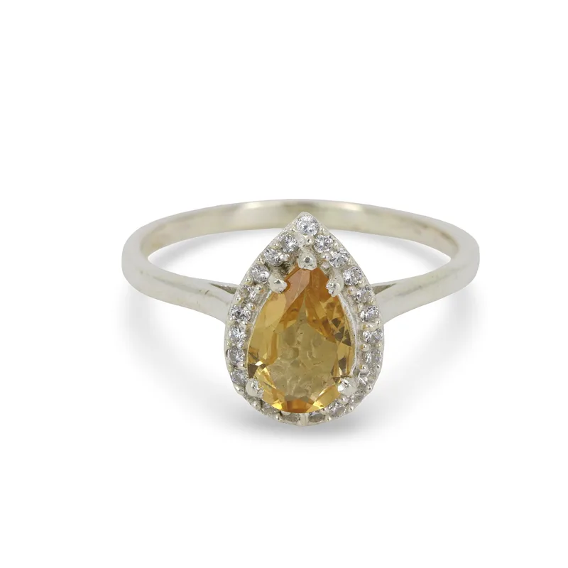 Citrine Silver Ring