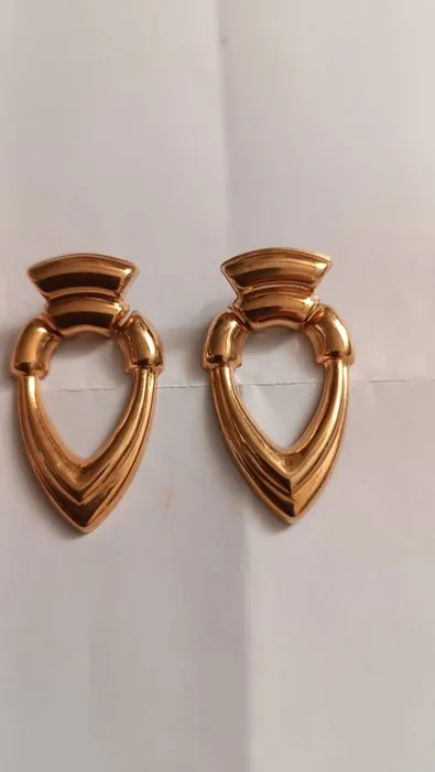 Drop earrings - 18 kt. Yellow gold