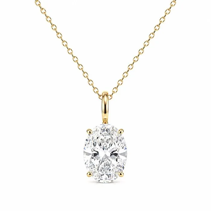 Necklace - 14 kt. Yellow gold - 2.04ct. tw. Diamond (Lab-grown)