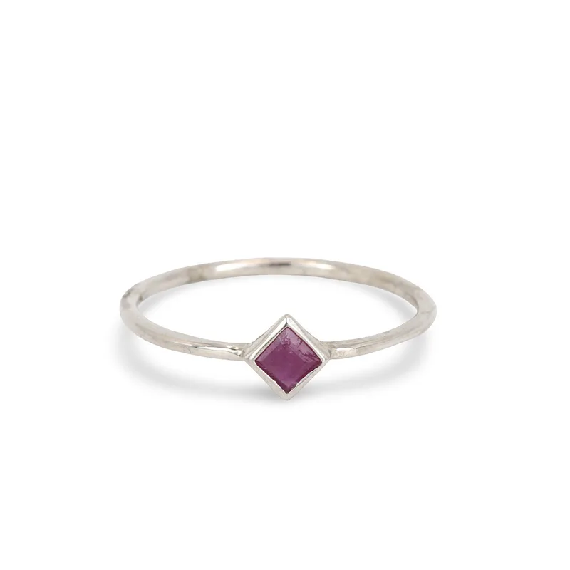 Silver Ruby Ring