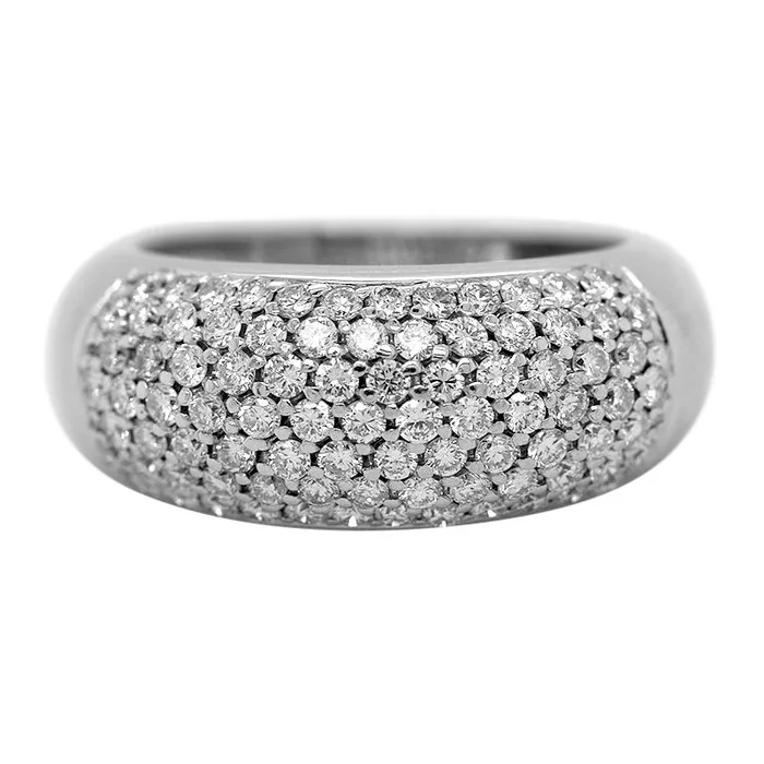 Ring - 18 kt. White gold Diamond (Natural)