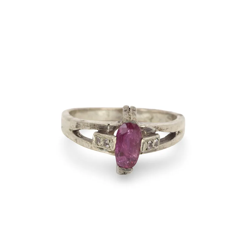 Silver Ruby Ring