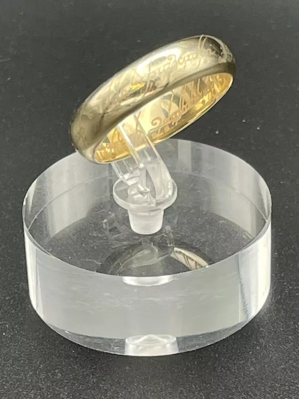 The Lord of the Rings Licensed 9ct Gold The One Ring Replica with Display Box