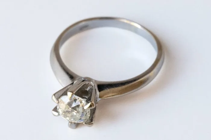 Ring - 18 kt. White gold - 1.20ct. tw. Diamond (Natural)
