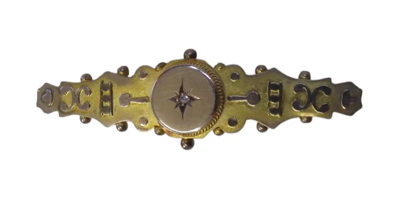 9ct Gold Victorian brooch 2.6g