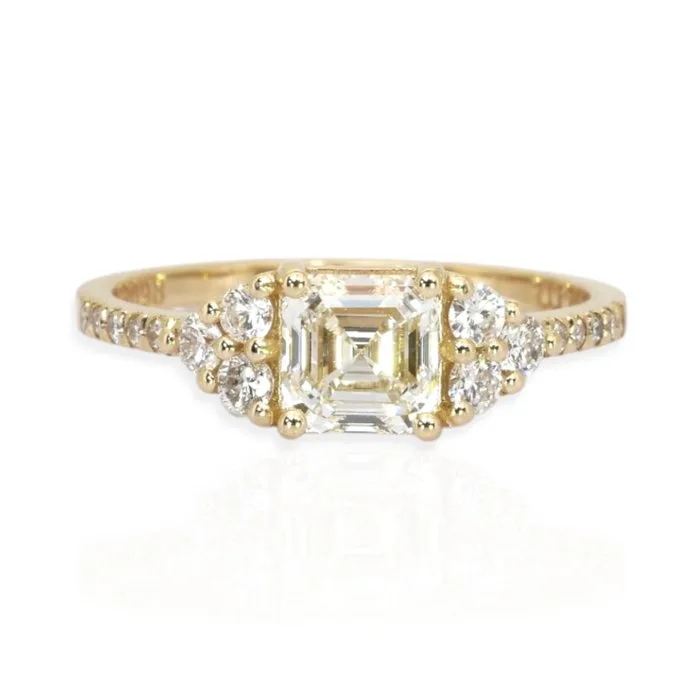 Ring - 18 kt. Yellow gold - 1.34ct. tw. Diamond (Natural) - Diamond - IGI Certified Ring