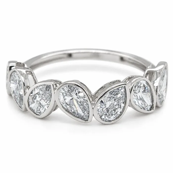Ring - 14 kt. White gold - 2.22ct. tw. Diamond (Lab-grown)