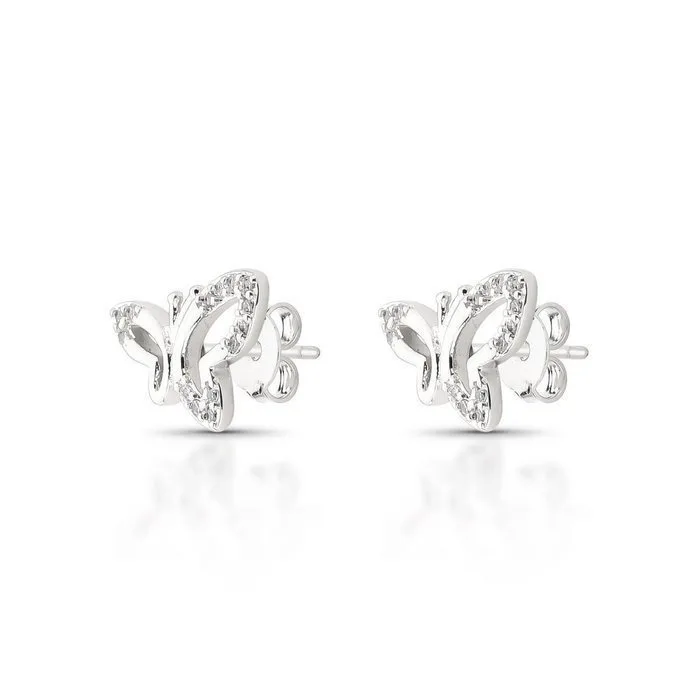 Earrings - 14 kt. White gold - 0.28ct. tw. Diamond (Natural) - 2.046