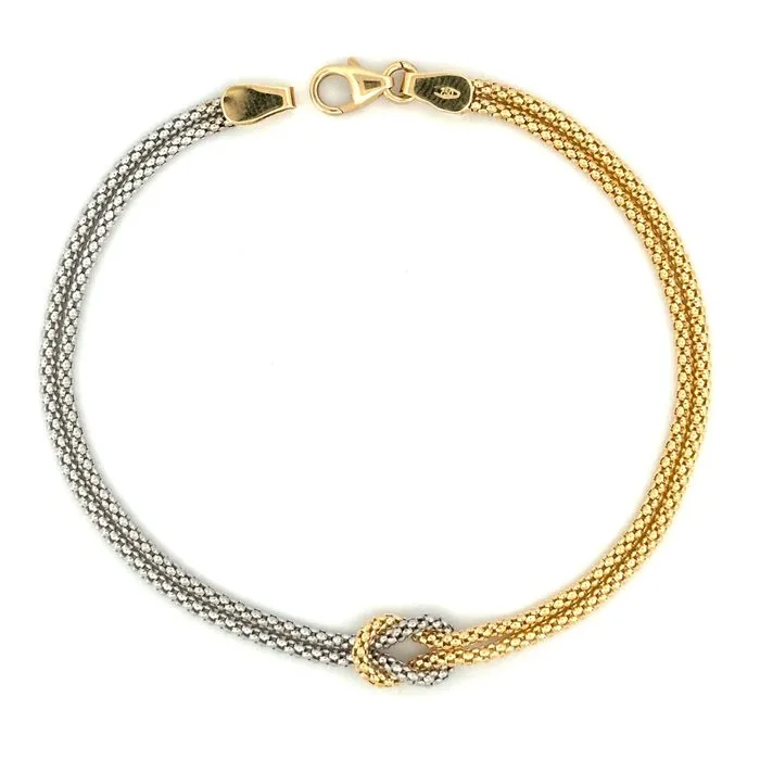 Bracelet - 18 kt. Yellow gold, White gold - Gold Art