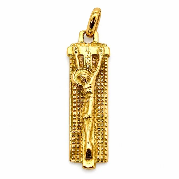 Pendant - 18 kt. Yellow gold - Made in Italy - Handmade