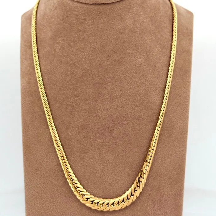 Necklace - 18 kt. Yellow gold - Snake - 50 cm