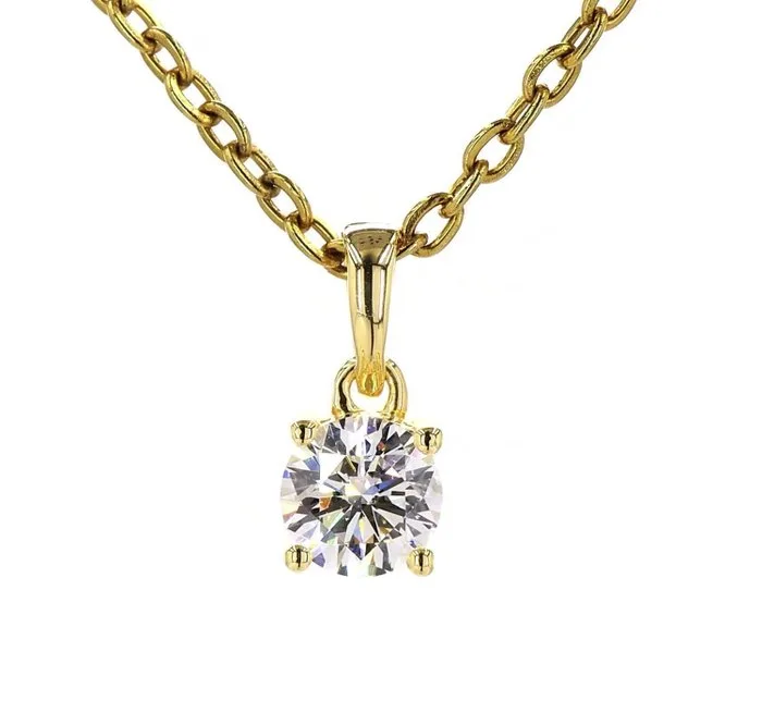 Pendant - 18 kt. Yellow gold Diamond (Natural)