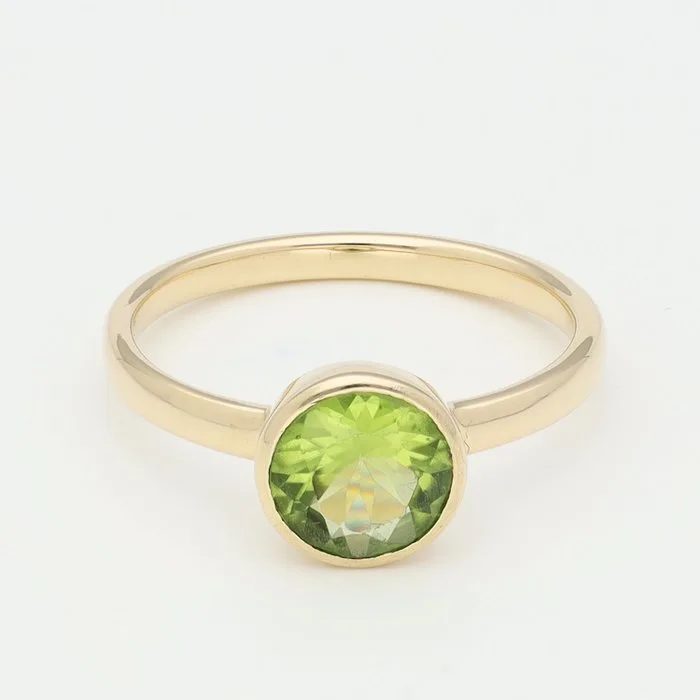 Ring - 14 kt. Yellow gold - Peridot