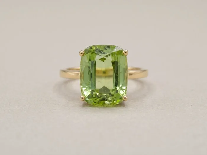 Ring - 14 kt. Yellow gold - 8.09ct. tw. Tourmaline
